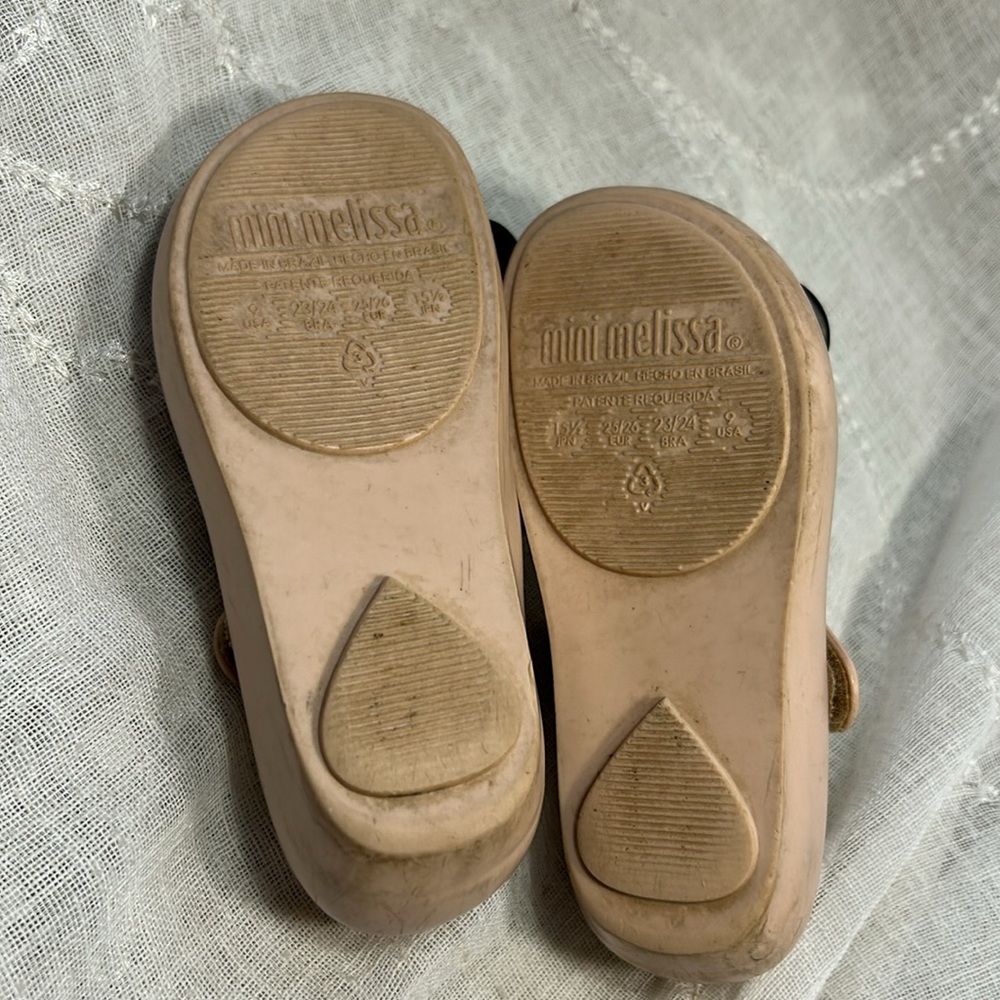 Mini Melissa Mikey and Minnie mouse cute peep toe sandals - Picture 8 of 10
